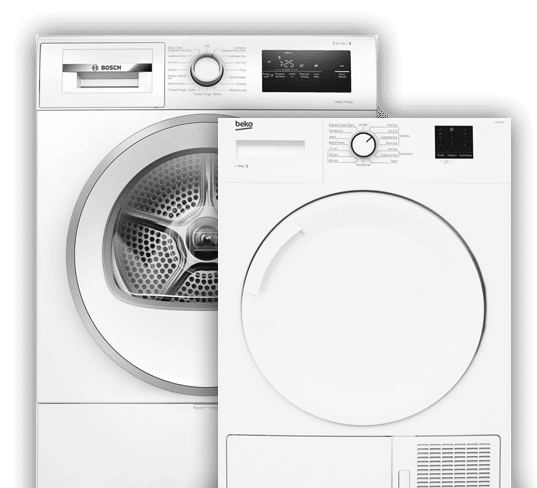 Tumble dryers available to rent